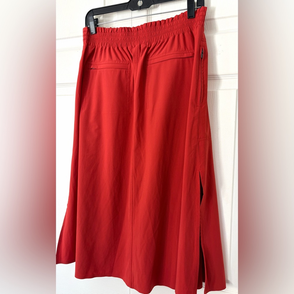 Athleta Savannah Skirt Midi Skirt Currant Red size Medium - Picture 6 of 16